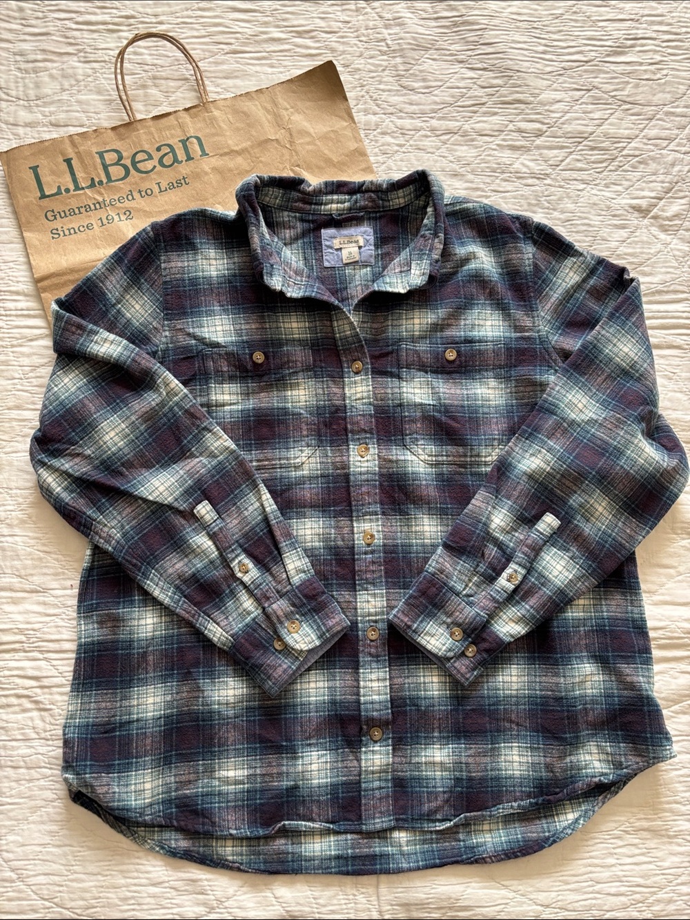 LL Bean Thick Flannel Shirt